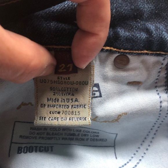 7 For All Mankind Bootcut Jeans with stitching det - Picture 3 of 6